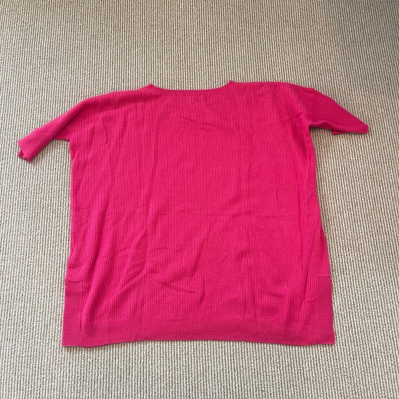 Kinross Fuchsia Cashmere Sweater - Picture 5 of 7